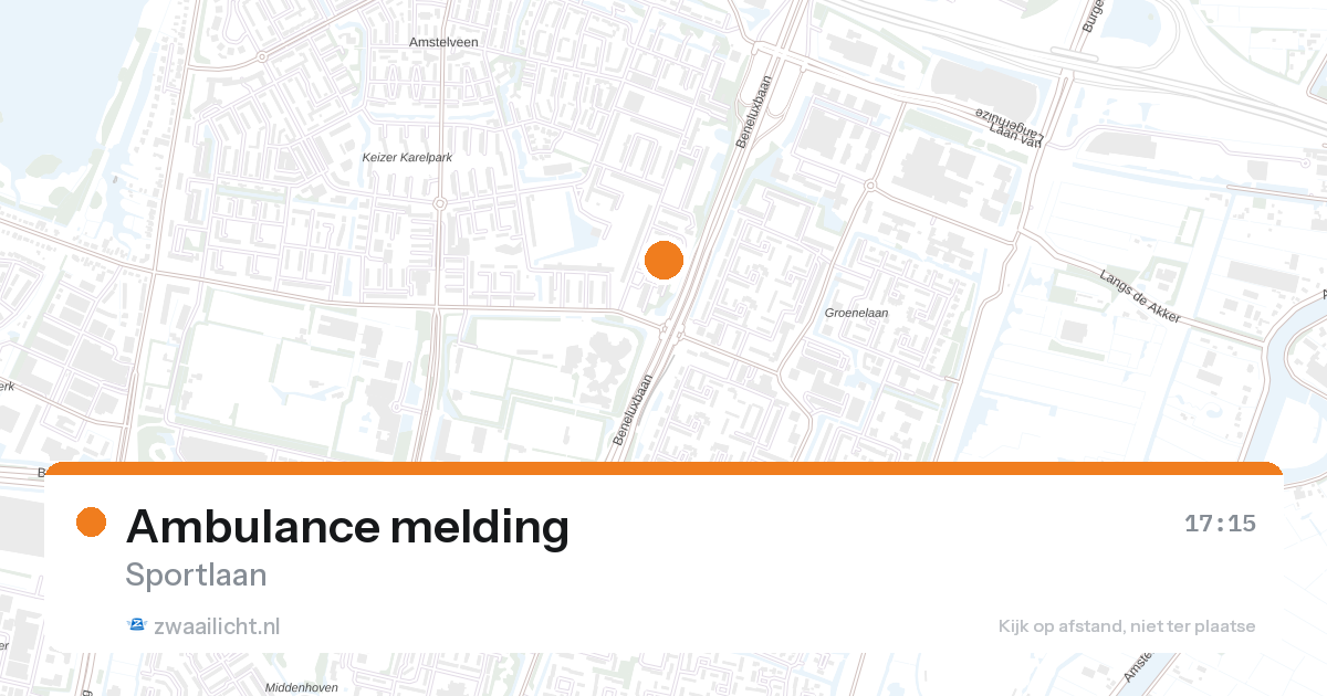 Ambulance melding — 9 mei 2026