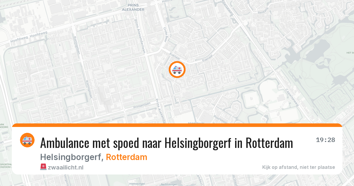 Ambulance met spoed naar Helsingborgerf in Rotterdam — 1 aug 2026