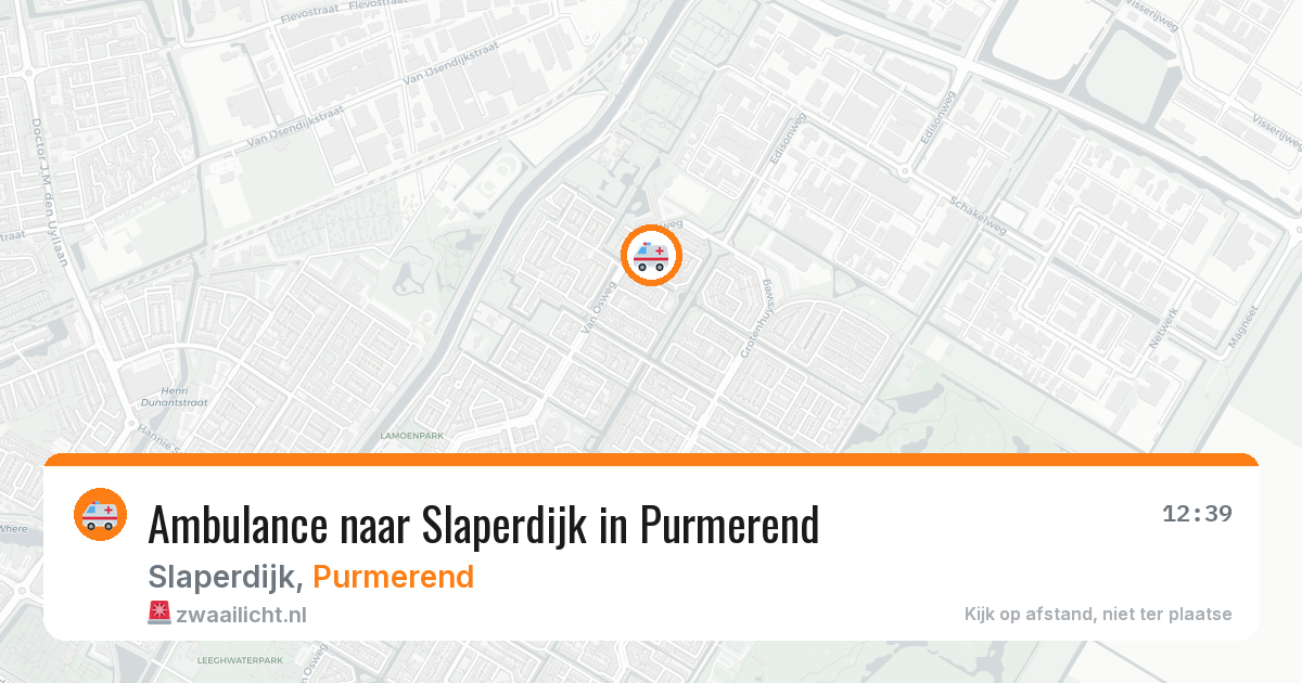 Ambulance naar Slaperdijk in Purmerend — 31 mrt 2026