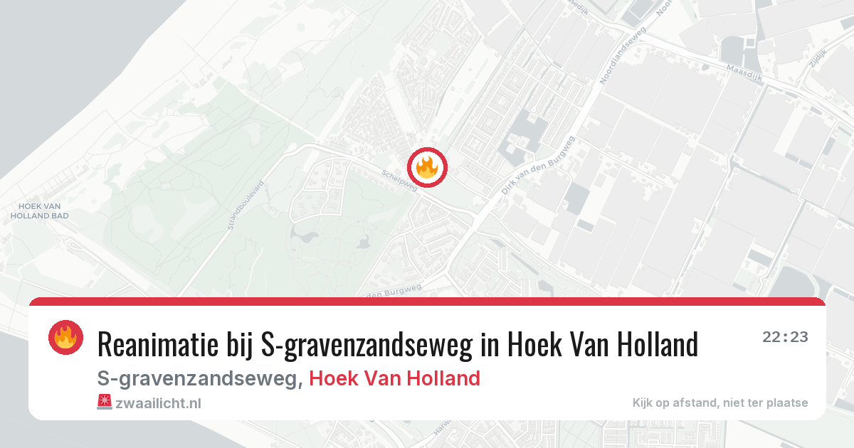Reanimatie bij S-gravenzandseweg in Hoek Van Holland — 18 mei 2026