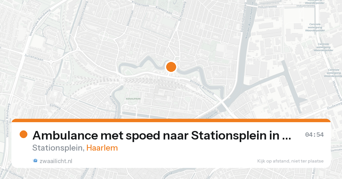 Ambulance met spoed naar Stationsplein in Haarlem — 6 jun 2026