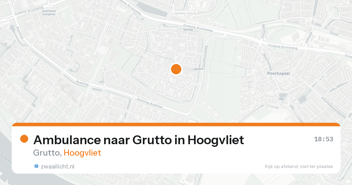 Ambulance naar Grutto in Hoogvliet — 24 aug 2026
