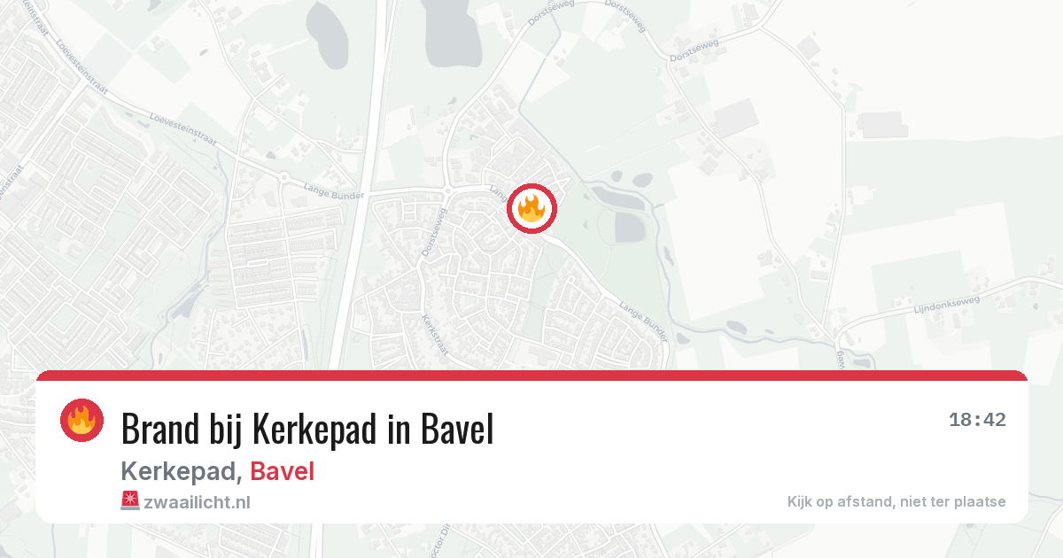 Brand bij Kerkepad in Bavel — 4 jul 2026
