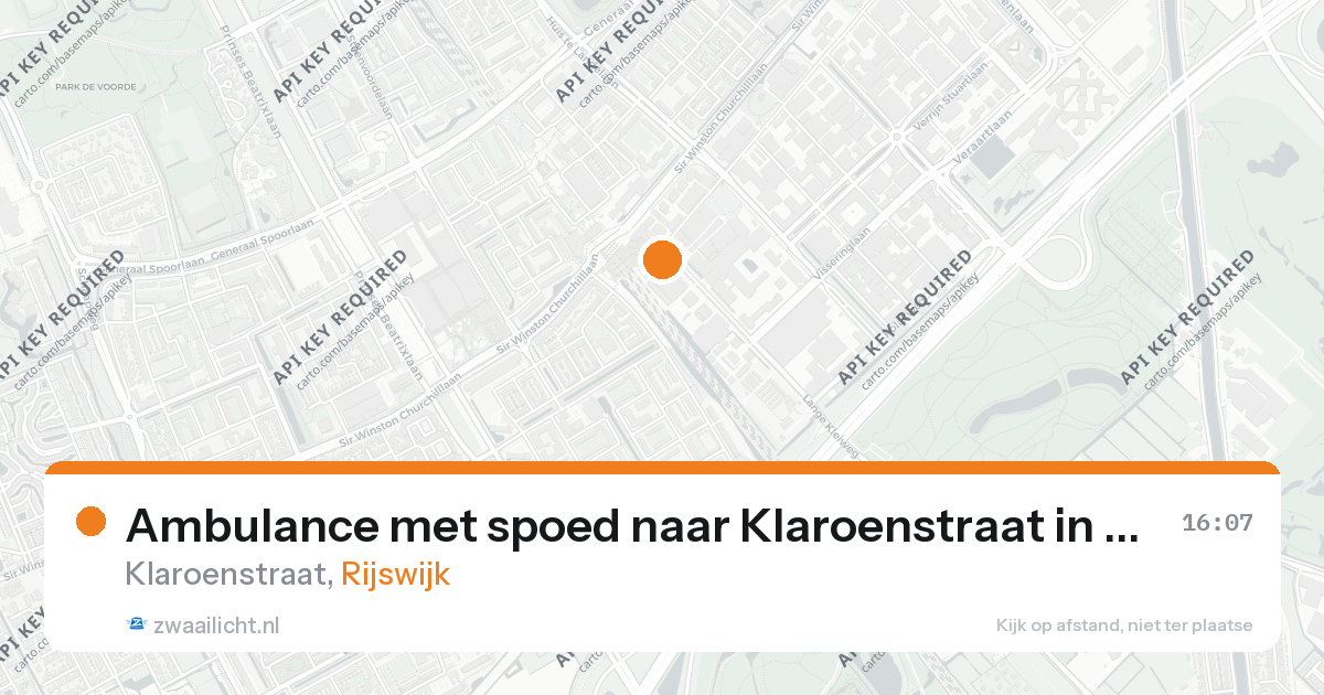 Ambulance met spoed naar Klaroenstraat in Rijswijk — 26 aug 2026
