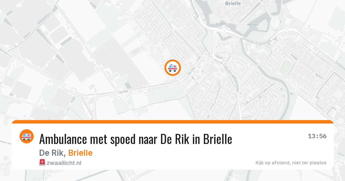 Ambulance met spoed naar De Rik in Brielle — 4 mrt 2026