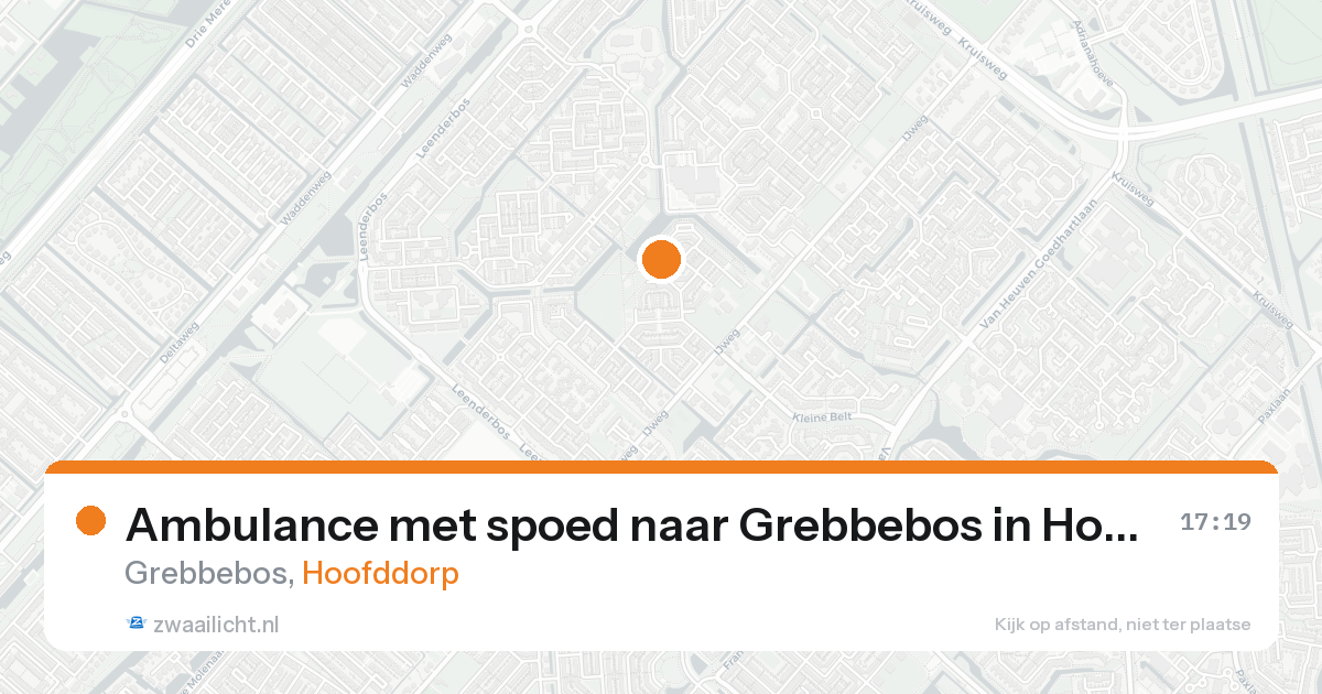 Ambulance met spoed naar Grebbebos in Hoofddorp — 3 jun 2026