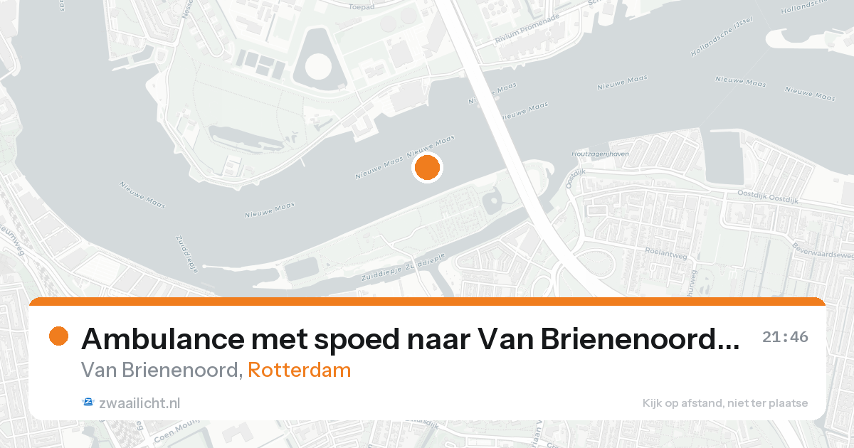 Ambulance met spoed naar Van Brienenoord in Rotterdam — 27 mei 2026