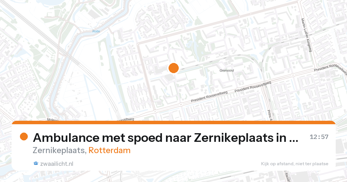 Ambulance met spoed naar Zernikeplaats in Rotterdam — 2 feb 2026