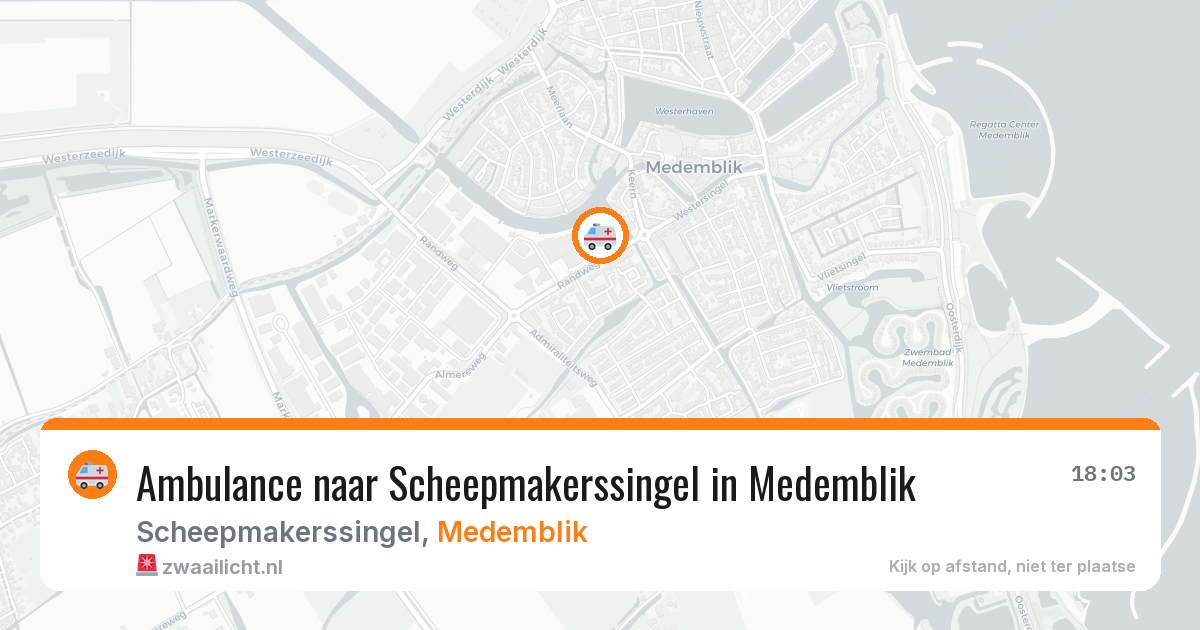 Ambulance naar Scheepmakerssingel in Medemblik — 16 jun 2026