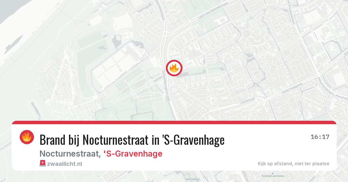 Brand bij Nocturnestraat in 'S-Gravenhage — 23 jun 2026