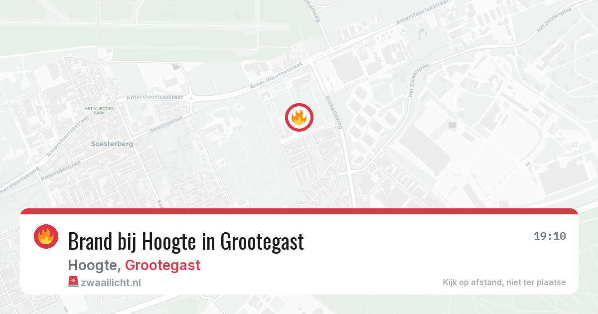 Brand bij Hoogte in Grootegast — 23 mrt 2026