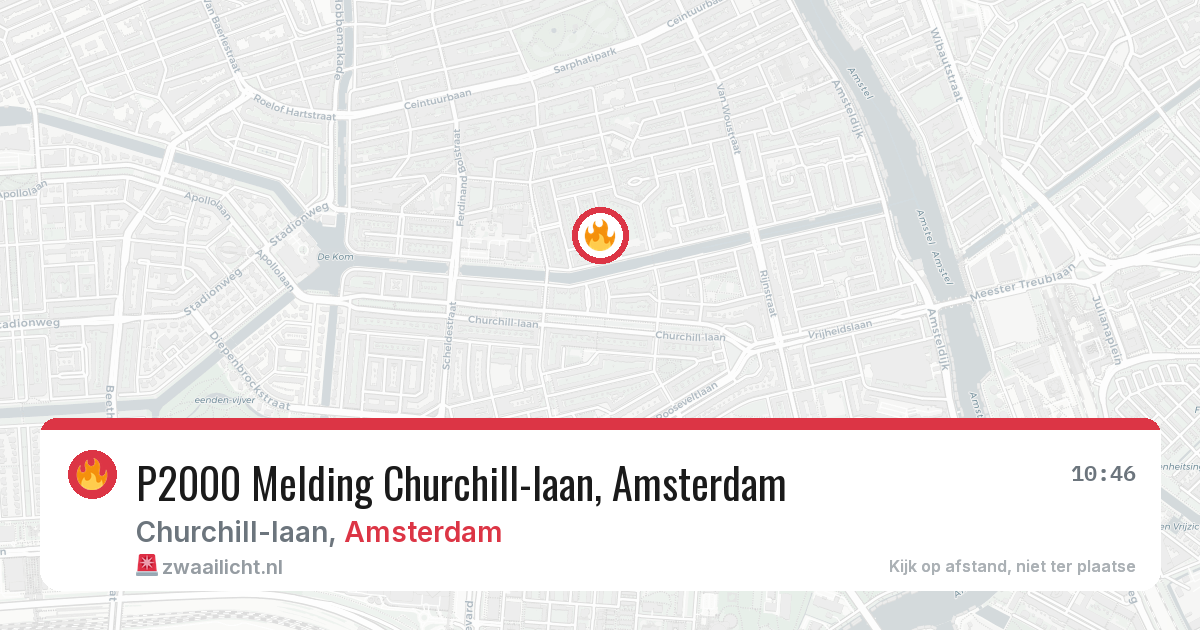 P2000 Melding Churchill-laan, Amsterdam — 30 jan 2026