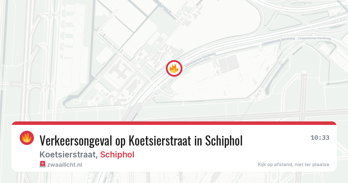 Verkeersongeval op Koetsierstraat in Schiphol — 25 jun 2026
