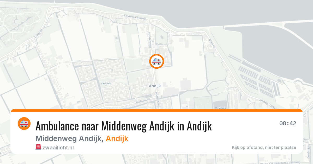 Ambulance naar Middenweg Andijk in Andijk — 4 aug 2026