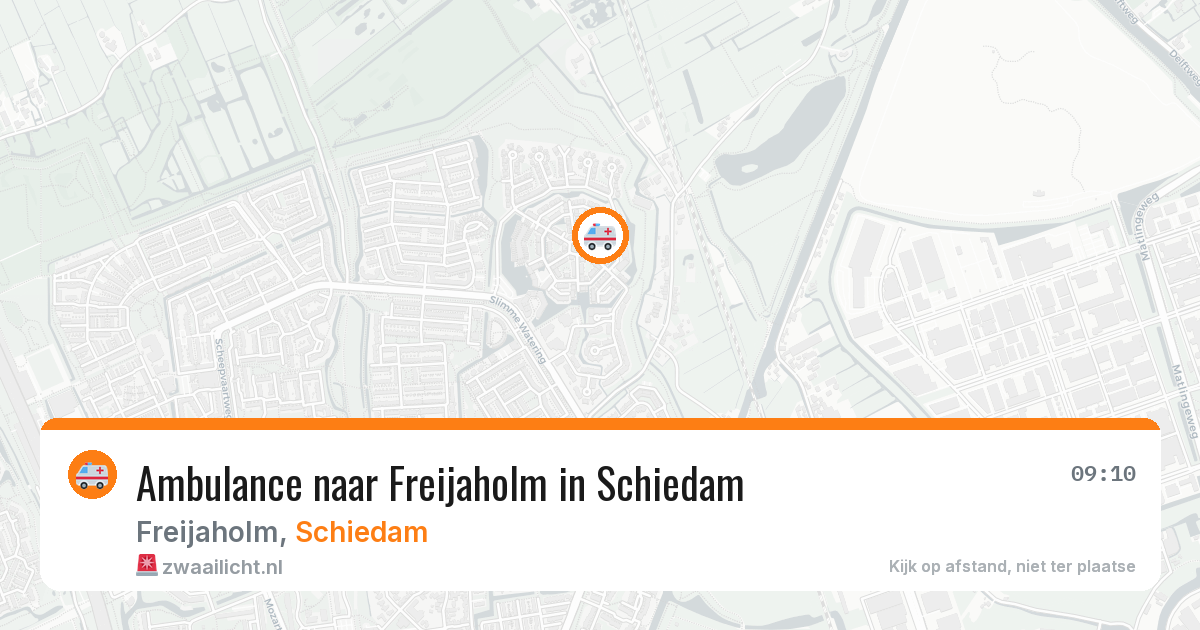 Ambulance naar Freijaholm in Schiedam — 3 aug 2026