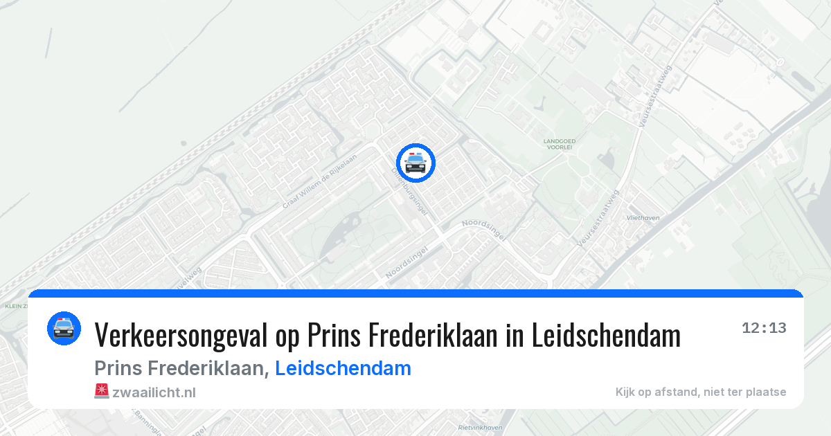 Verkeersongeval op Prins Frederiklaan in Leidschendam — 21 jan 2026