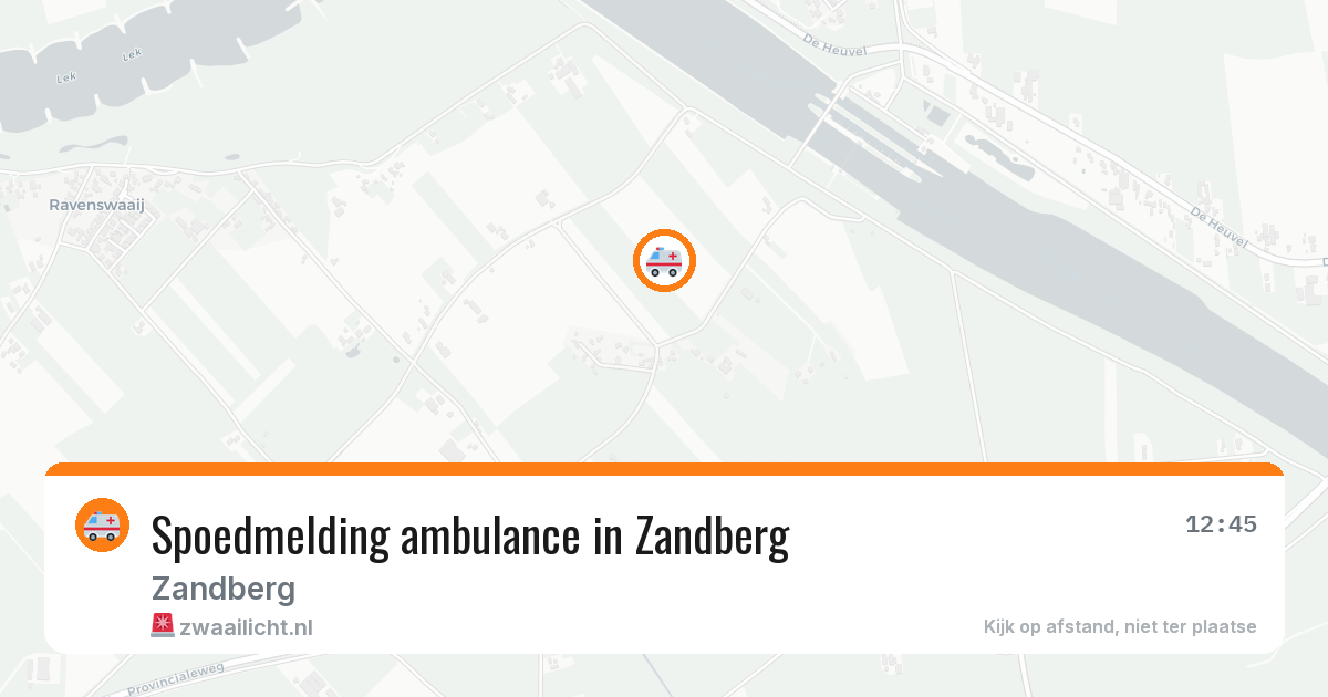 Spoedmelding ambulance in Zandberg — 17 jul 2026