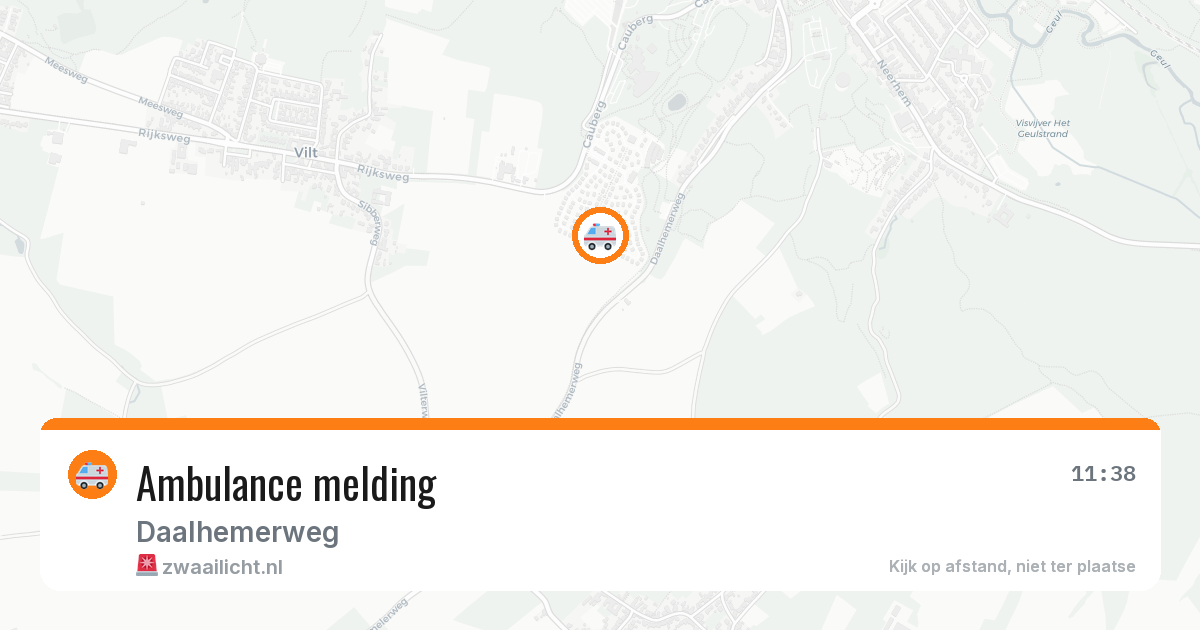 Ambulance melding — 7 jul 2026