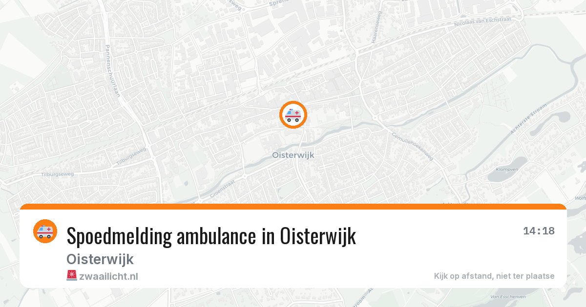Spoedmelding ambulance in Oisterwijk — 3 feb 2026