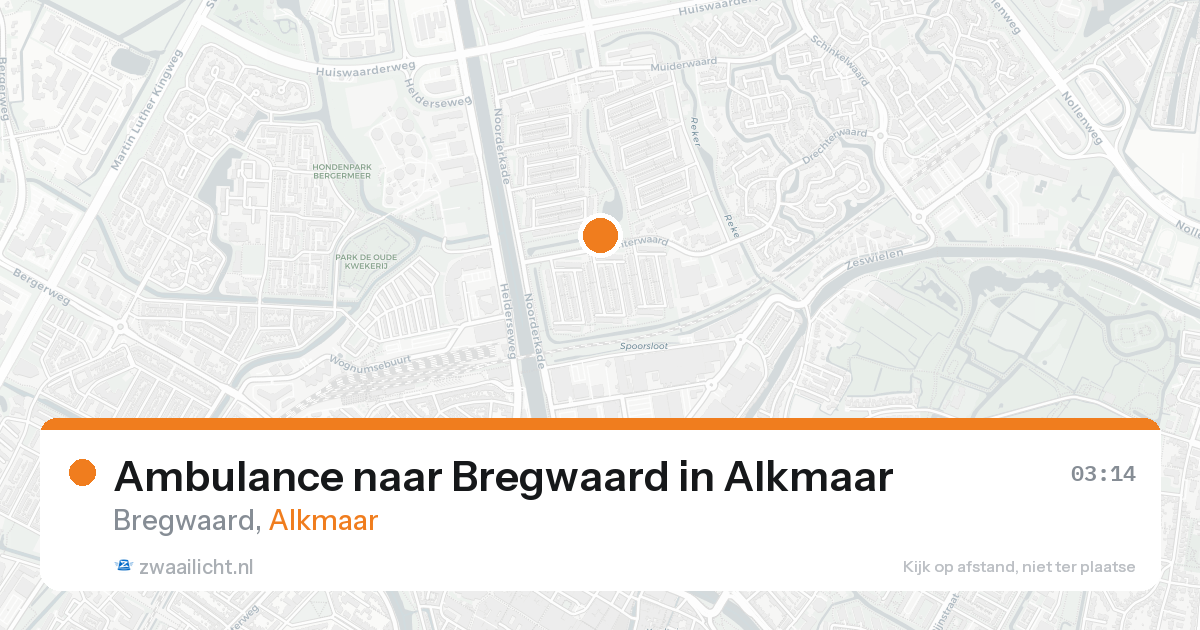 Ambulance naar Bregwaard in Alkmaar — 6 jun 2026