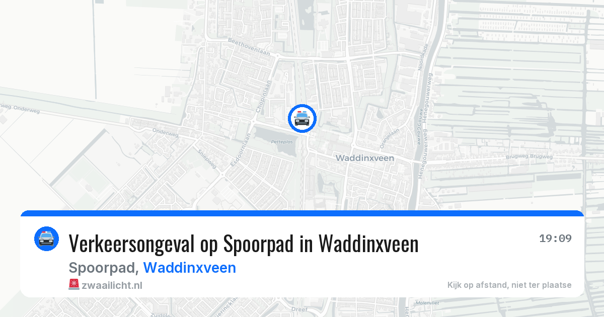 Verkeersongeval op Spoorpad in Waddinxveen — 4 jun 2026