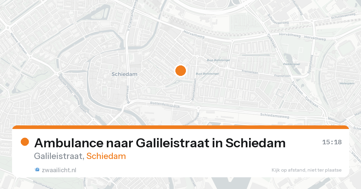 Ambulance naar Galileistraat in Schiedam — 19 aug 2026