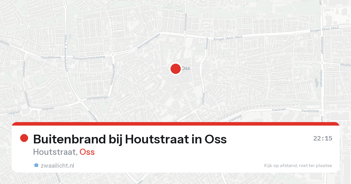 Buitenbrand bij Houtstraat in Oss — 23 aug 2026