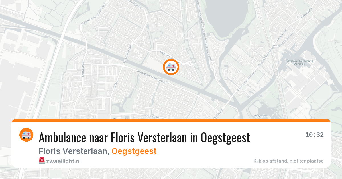 Ambulance naar Floris Versterlaan in Oegstgeest — 1 aug 2026