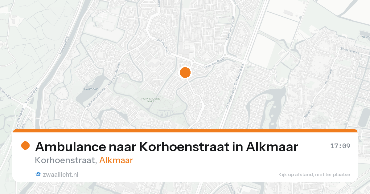 Ambulance naar Korhoenstraat in Alkmaar — 3 jul 2026