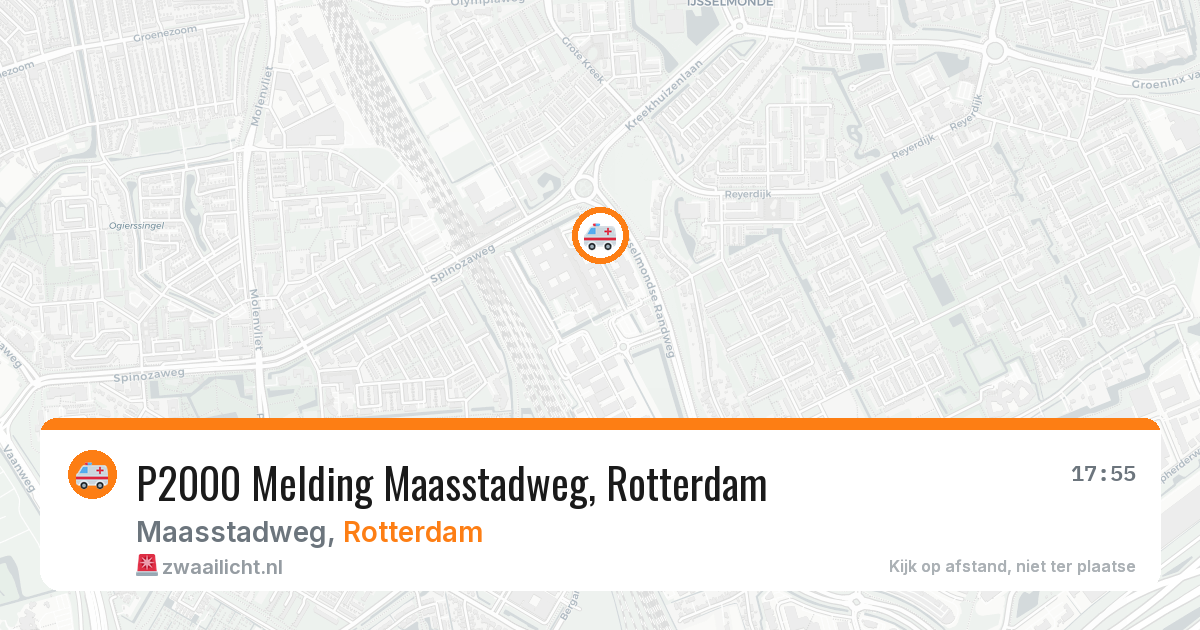 P2000 Melding Maasstadweg, Rotterdam — 23 mei 2026
