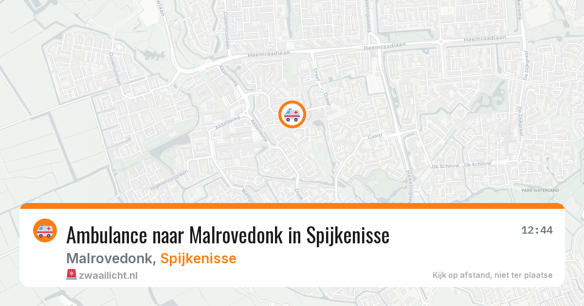 Ambulance naar Malrovedonk in Spijkenisse — 28 jul 2026