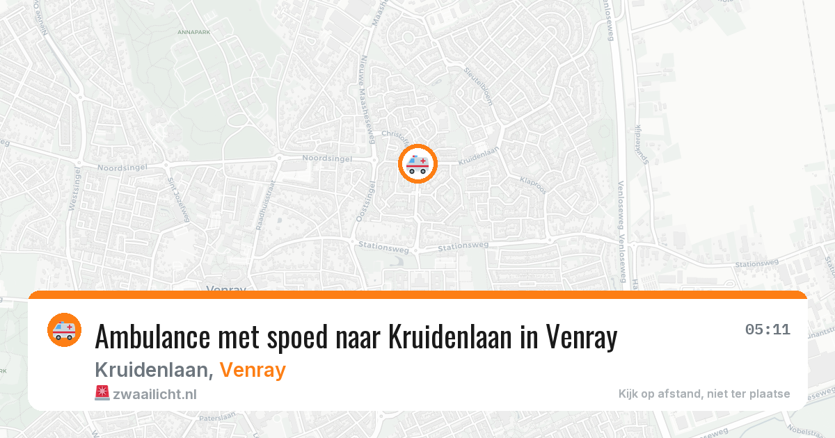 Ambulance met spoed naar Kruidenlaan in Venray — 22 jun 2026