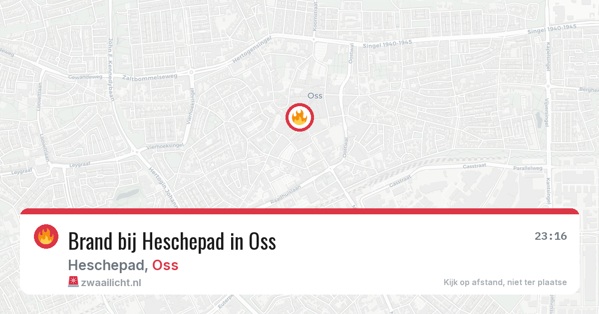 Brand bij Heschepad in Oss — 26 jun 2026