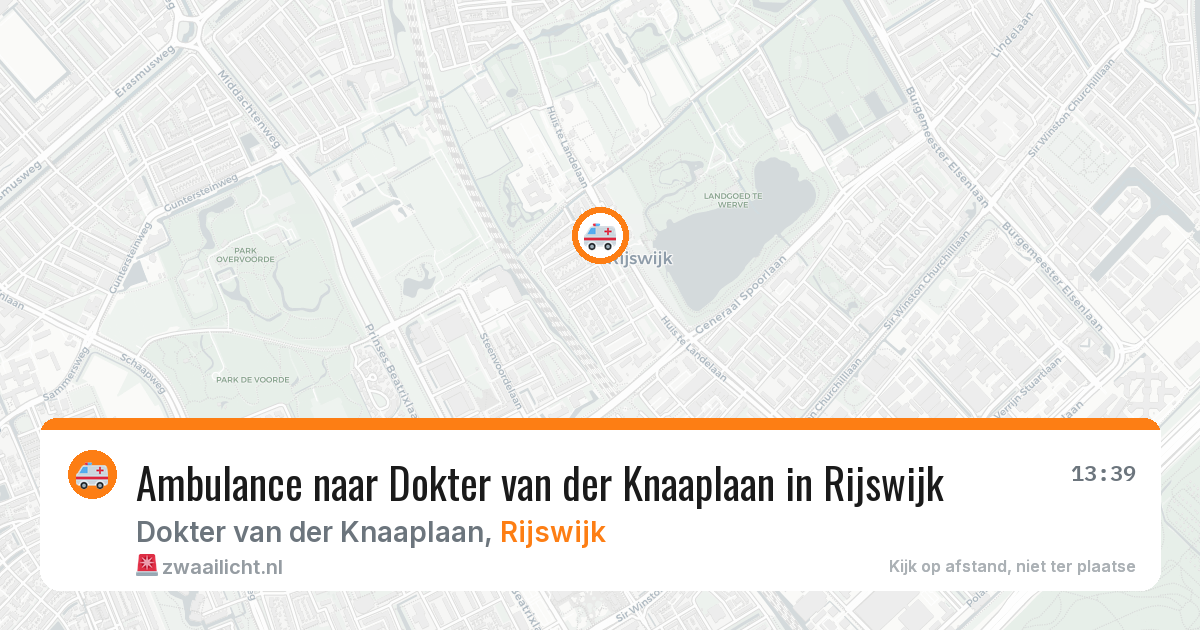 Ambulance naar Dokter van der Knaaplaan in Rijswijk — 18 jun 2026