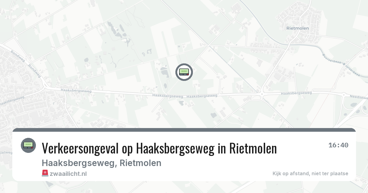 Verkeersongeval op Haaksbergseweg in Rietmolen — 19 feb 2026