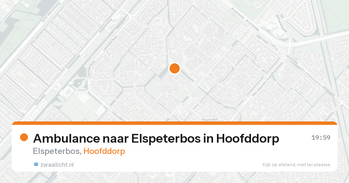 Ambulance naar Elspeterbos in Hoofddorp — 7 feb 2026