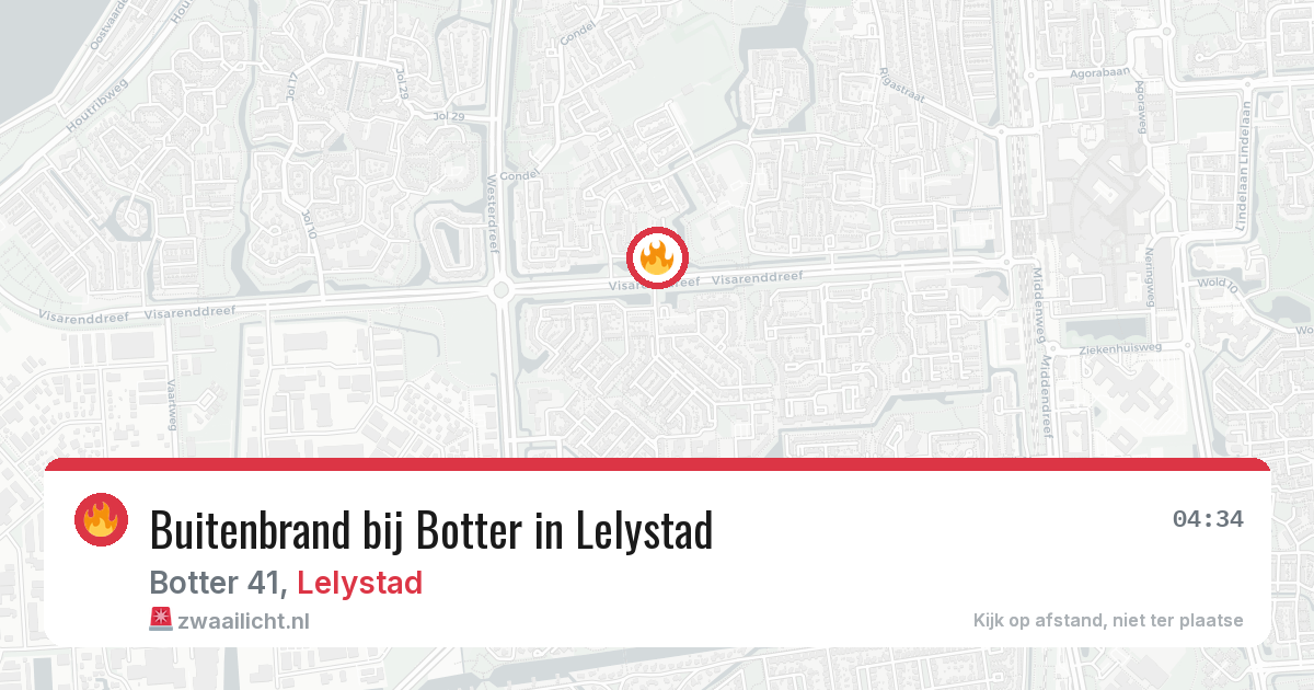 Buitenbrand bij Botter in Lelystad — 30 jun 2026