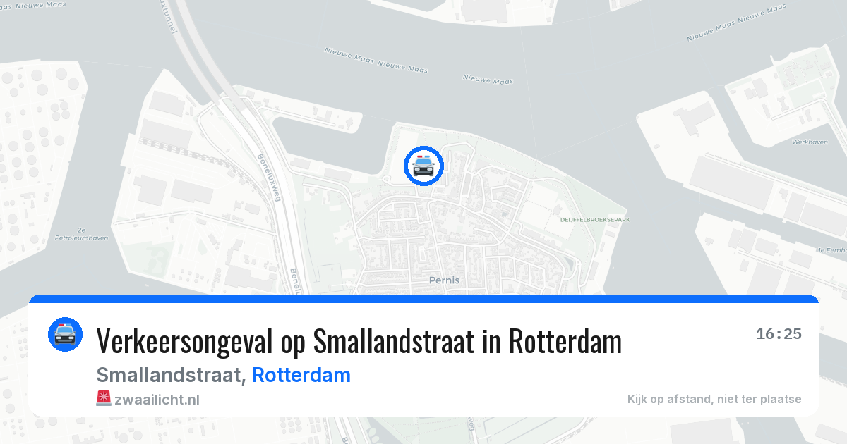 Verkeersongeval op Smallandstraat in Rotterdam — 5 jul 2026