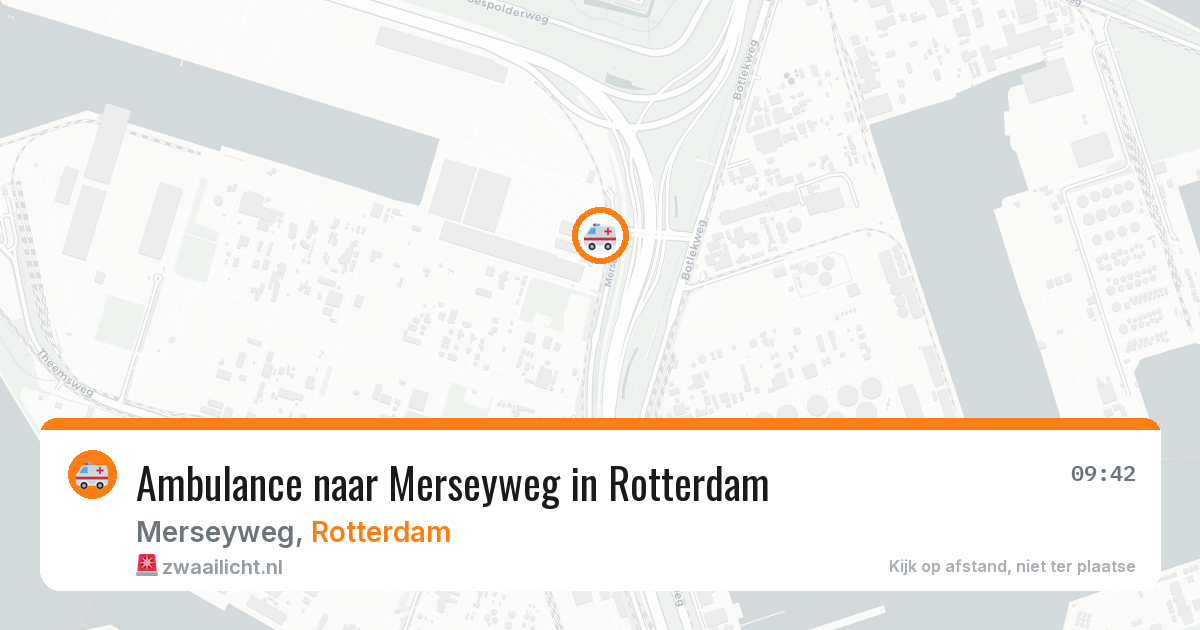 Ambulance naar Merseyweg in Rotterdam — 8 apr 2026