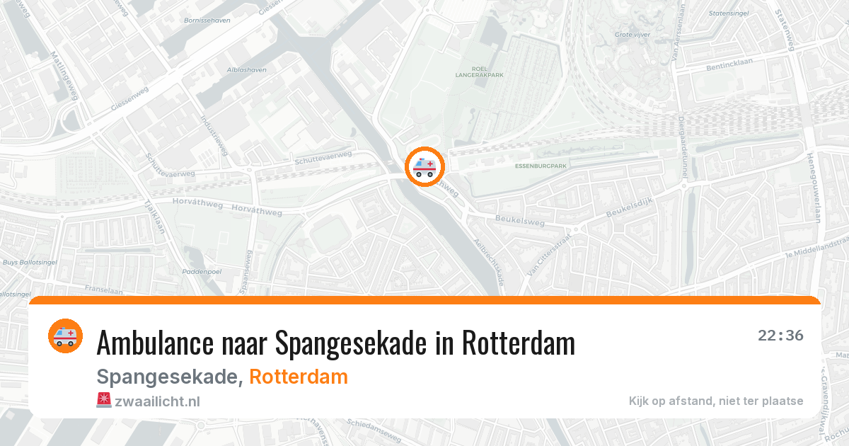Ambulance naar Spangesekade in Rotterdam — 3 jul 2026