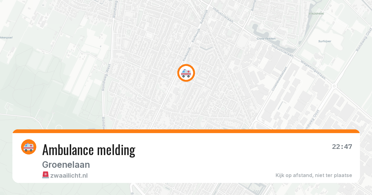 Ambulance melding — 4 apr 2026