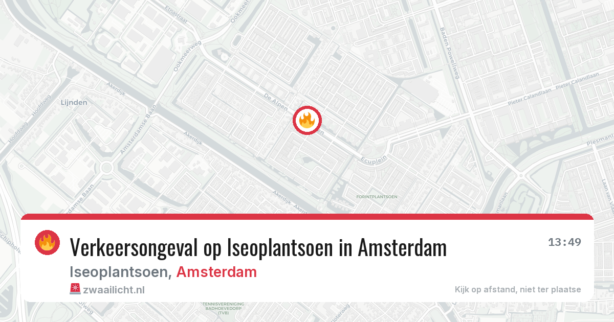Verkeersongeval op Iseoplantsoen in Amsterdam — 8 feb 2026