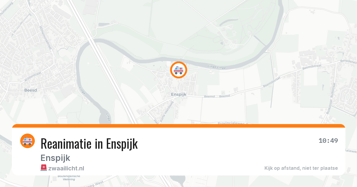 Reanimatie in Enspijk — 9 mei 2026