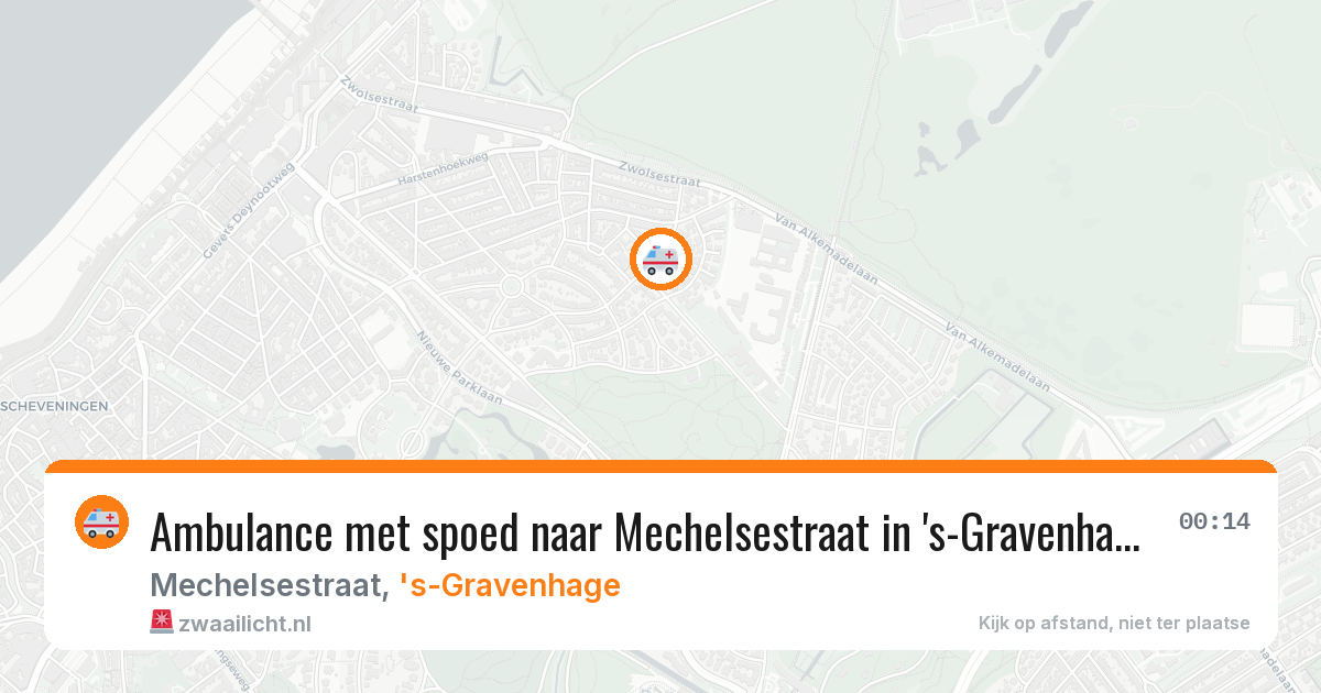 Ambulance met spoed naar Mechelsestraat in 's-Gravenhage — 9 apr 2026