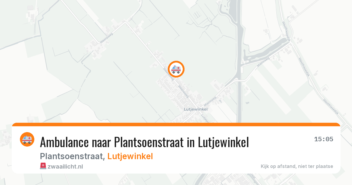 Ambulance naar Plantsoenstraat in Lutjewinkel — 30 jun 2026