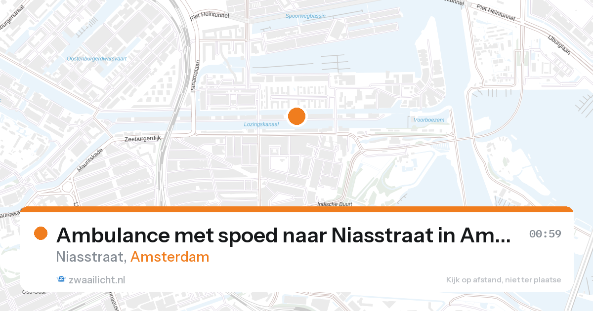 Ambulance met spoed naar Niasstraat in Amsterdam — 31 jan 2026