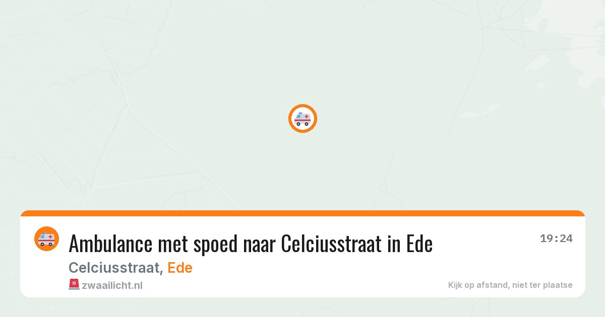 Ambulance met spoed naar Celciusstraat in Ede — 19 feb 2026