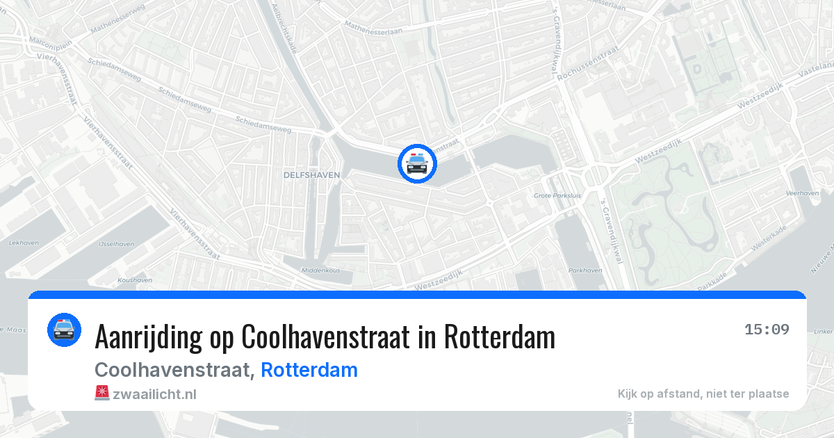 Aanrijding op Coolhavenstraat in Rotterdam — 25 jun 2026