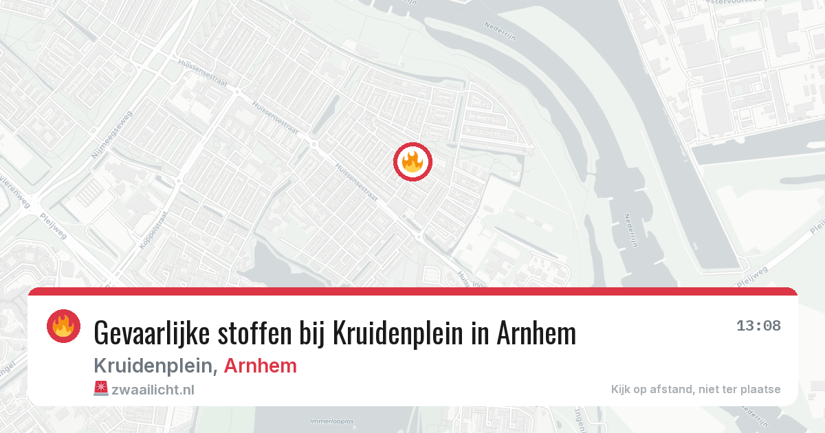 Gevaarlijke stoffen bij Kruidenplein in Arnhem — 18 mrt 2026