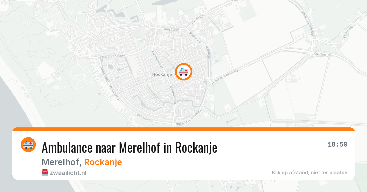 Ambulance naar Merelhof in Rockanje — 8 jul 2026